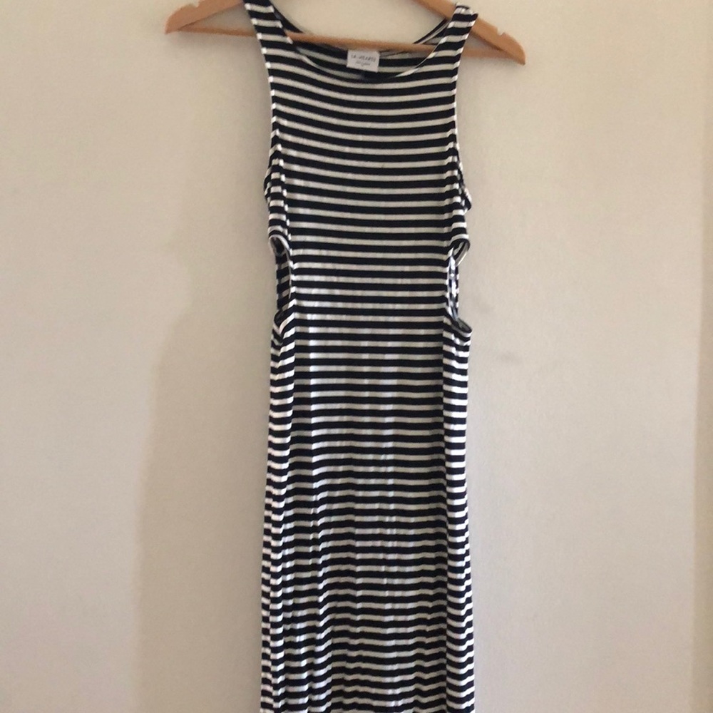 LA Hearts Striped Maxi Dress
